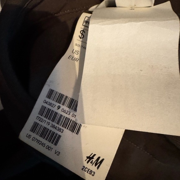 H&M Wide Leg Baggy Jean Boilersuit Jumpsuit Sz 10 Coverall Utility Workwear New - Picture 5 of 8